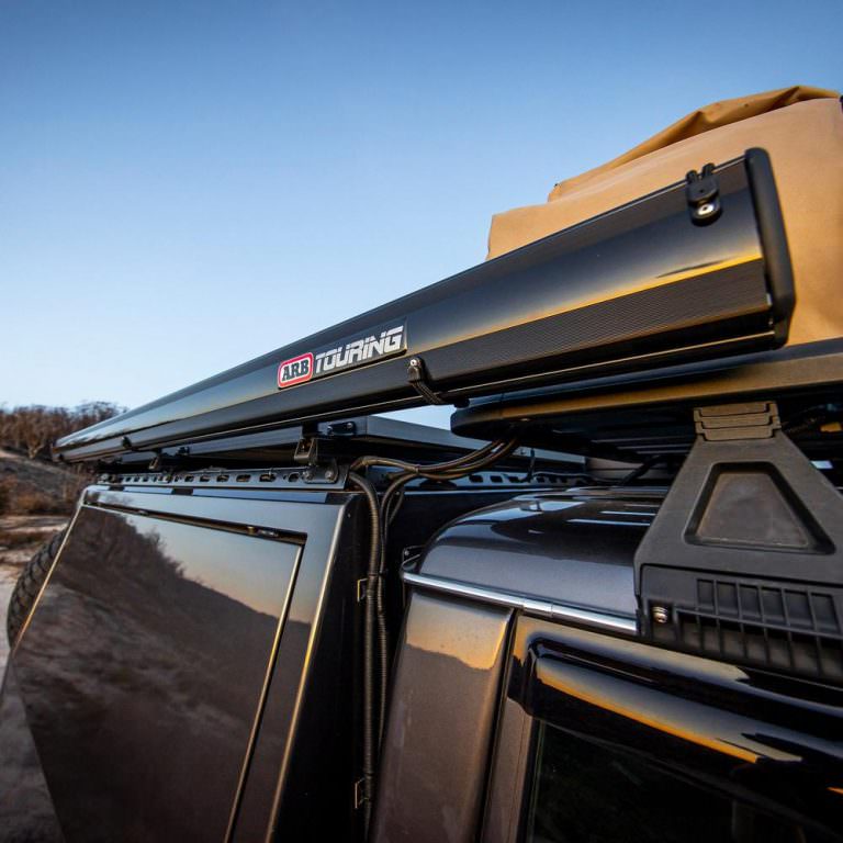 ARB | ALUMINUM AWNING W/ LED LIGHT | 2.5X2.5 M | BLACK