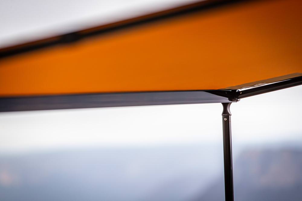 ARB | ALUMINUM AWNING W/ LED LIGHT | 2.5X2.5 M | BLACK