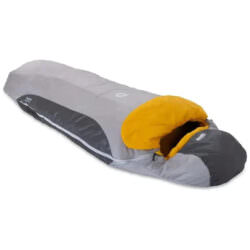 NEMO EQUIPMENT | TEMPO MEN’S 35 SLEEPING BAG | 35°F/LONG | PALOMA GRAY/MANGO